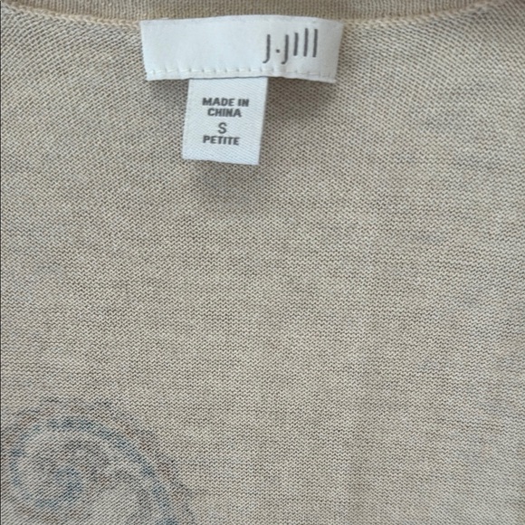 J. Jill Paisley Patterned Cream Sweater/Cardigan - Picture 6 of 7